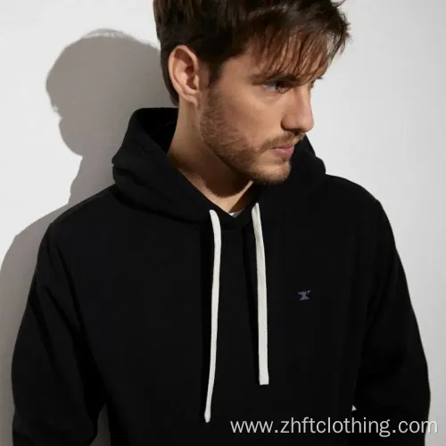 Mens Kangaroo Pocket Embroidery Pullover Hoodies